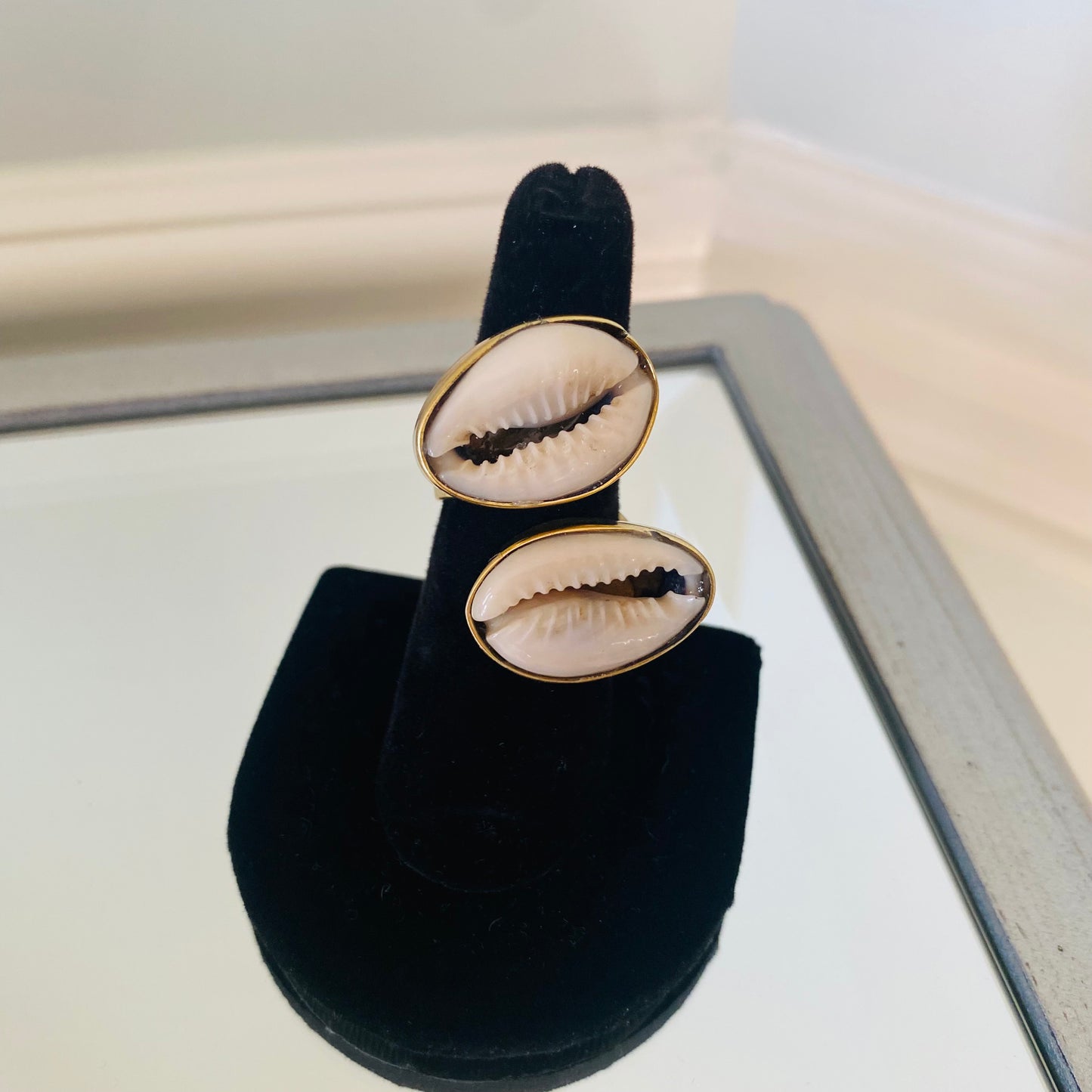 Cowrie Shell Adjustable Rings