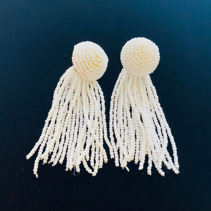 Beaded Tassel Earrings