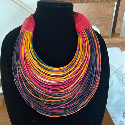 Raffia Necklaces