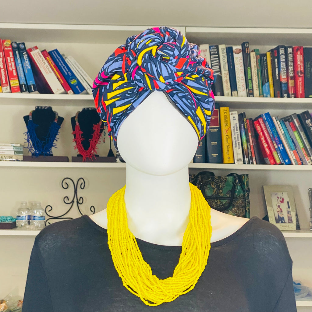 Satin Lined Turbans – African headwrap – view 18
