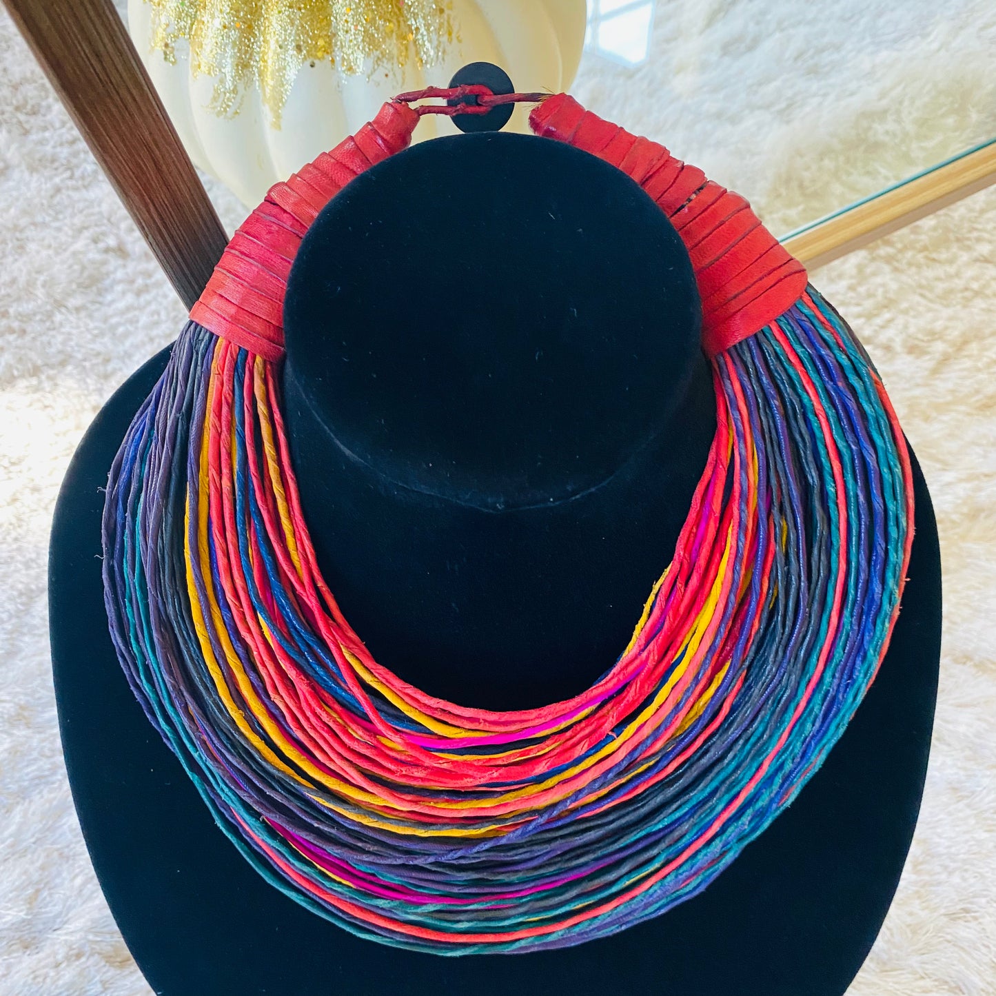 Raffia Necklaces