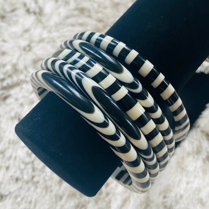Ebony and Ivory Bangles
