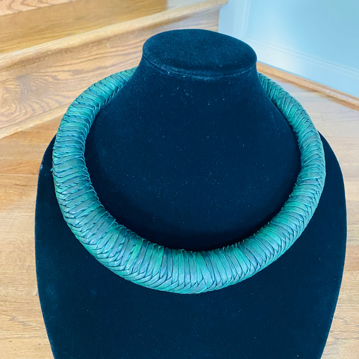 Jumbo Leather Choker – African necklace – view 39
