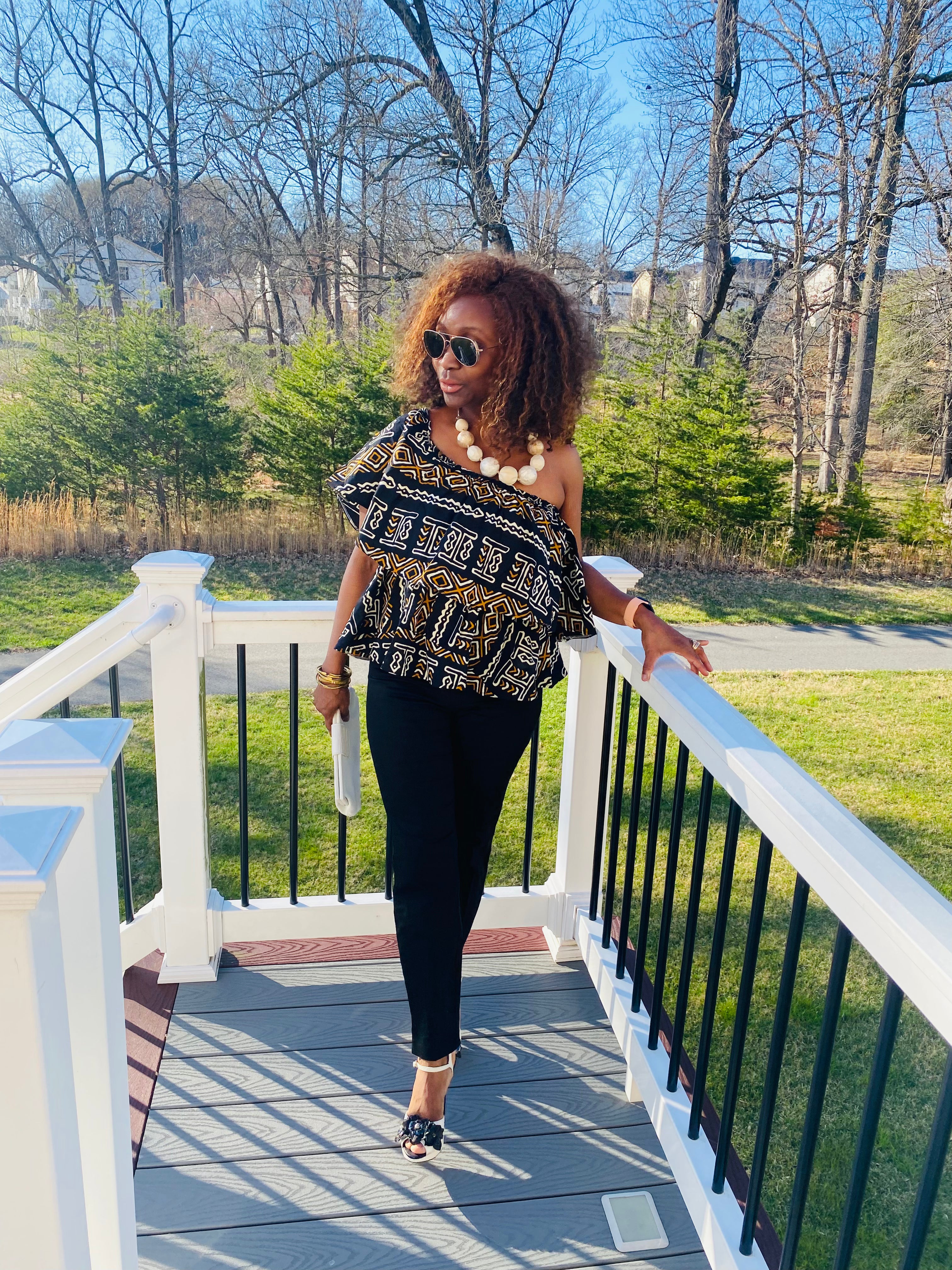 Mudcloth Print Top – view 3