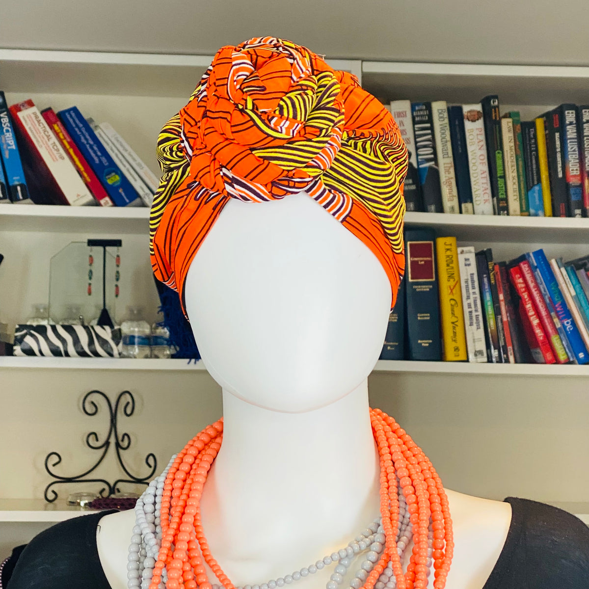 Satin Lined Turbans – African headwrap – view 5
