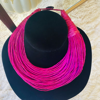 Raffia Necklaces