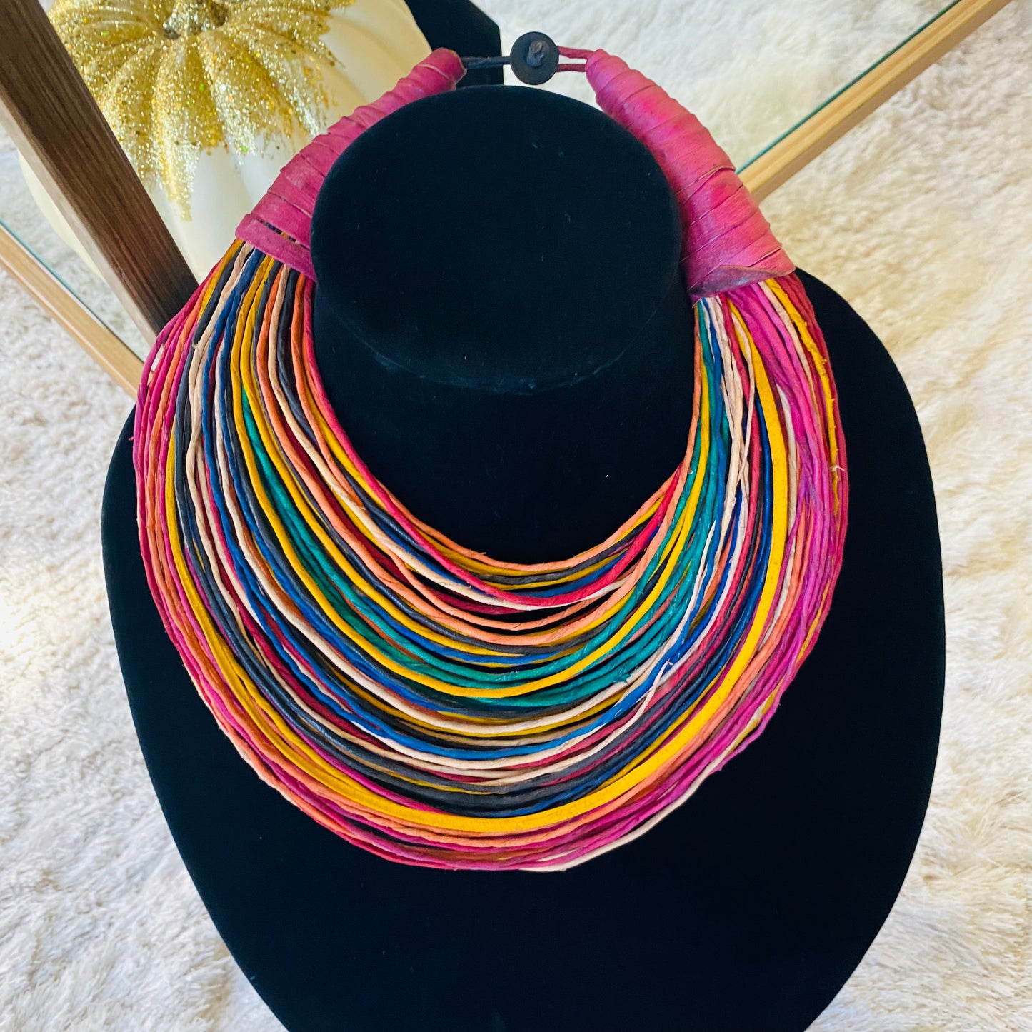 Raffia Necklaces