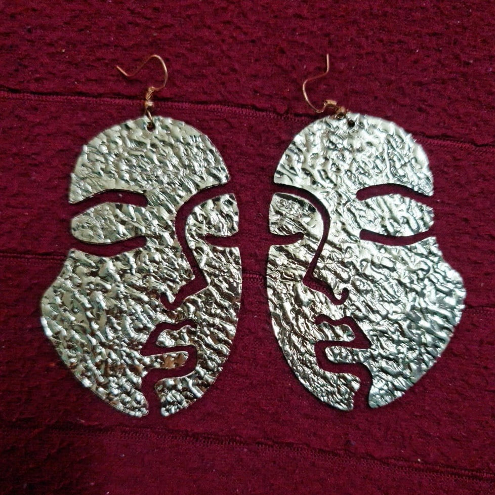 Statement Brass Earrings