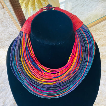 Raffia Necklaces