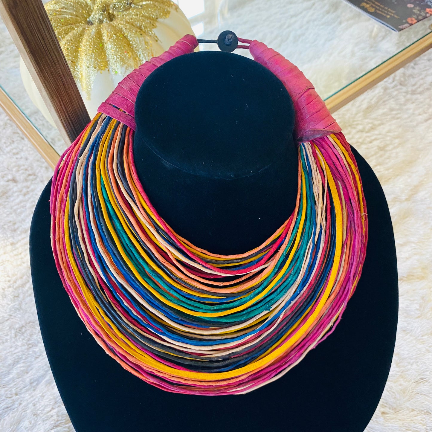 Raffia Necklaces