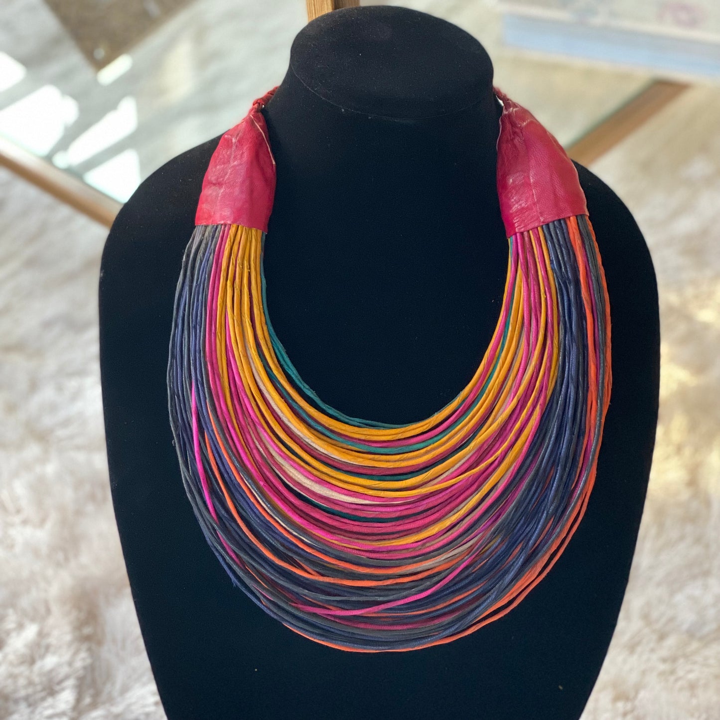 Raffia Necklaces