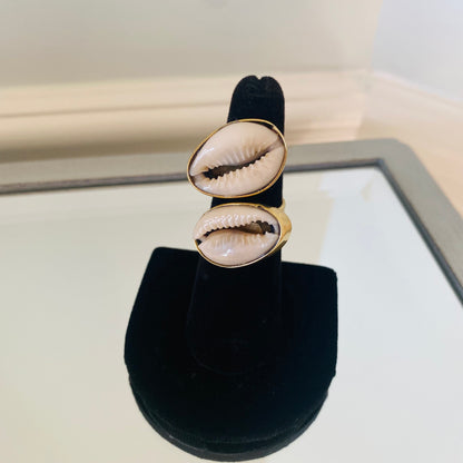 Cowrie Shell Adjustable Rings