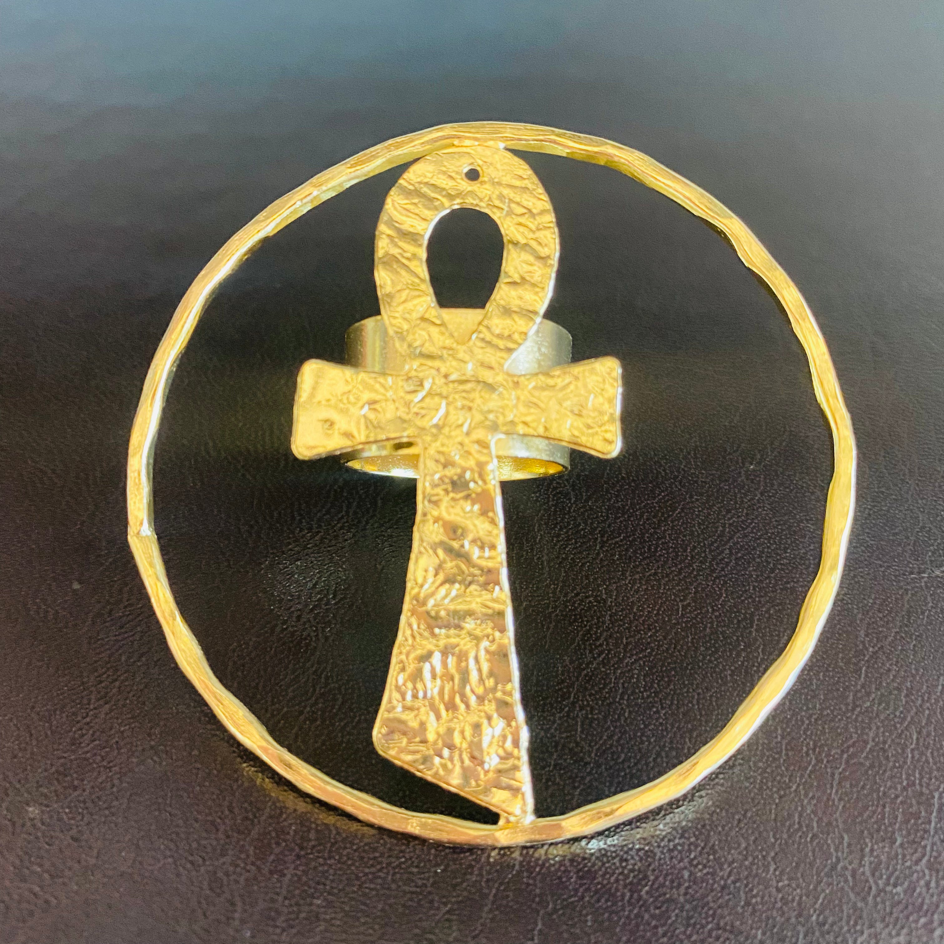 Ankh Adjustable Ring – view 3
