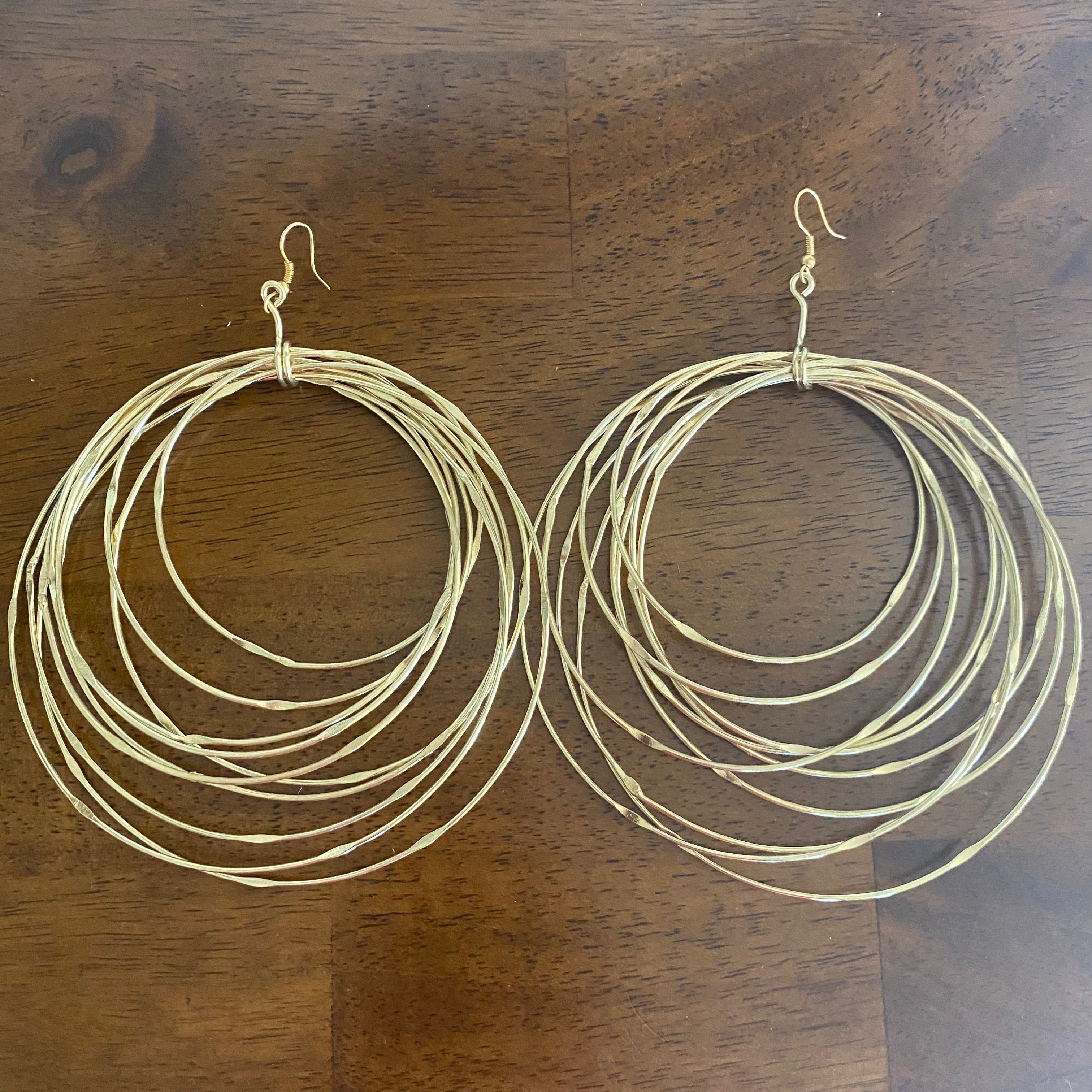 Statement Brass Earrings – view 5