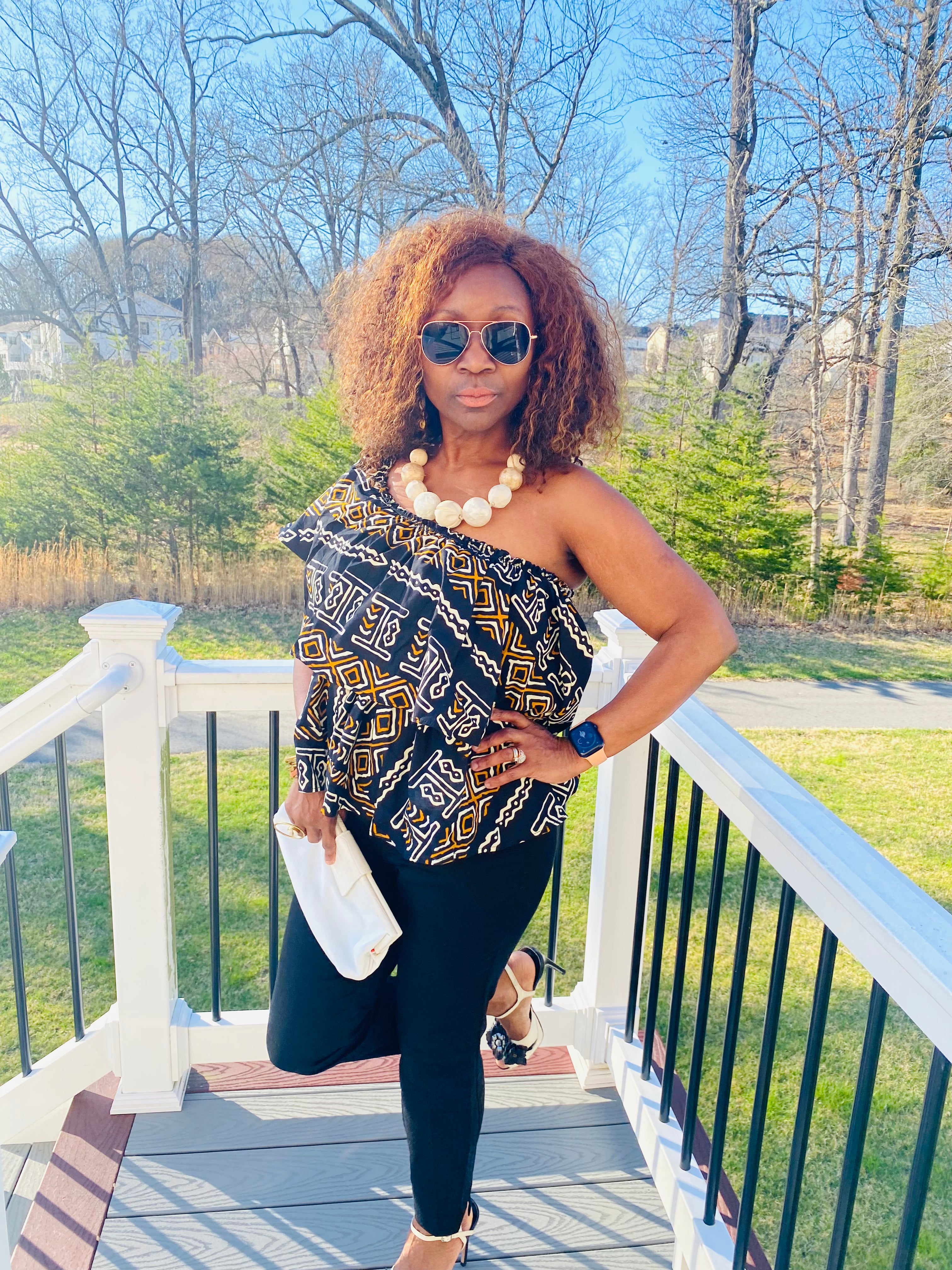 Mudcloth Print Top – view 6