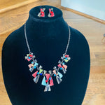 Load image into Gallery viewer, The Steffi Necklace w/ Earrings
