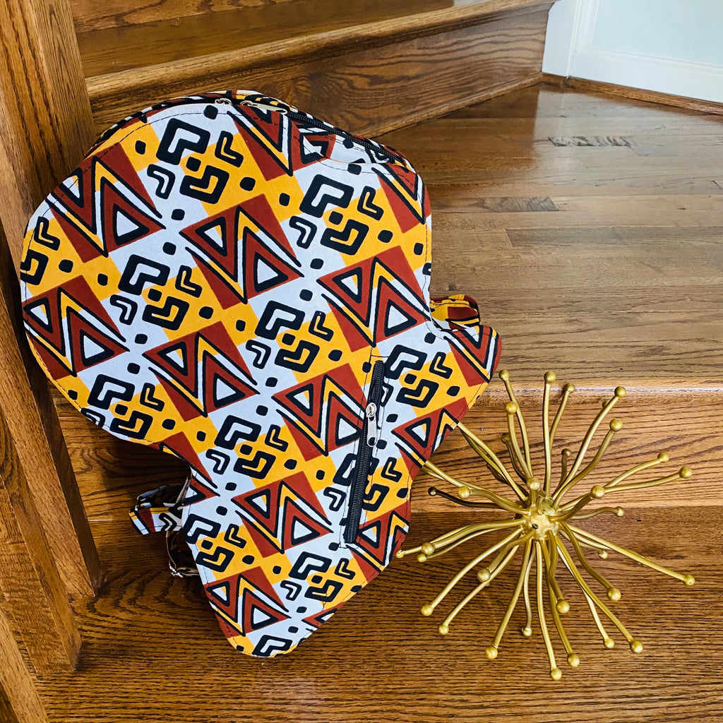 Map of Africa Backpack – African bag – view 4