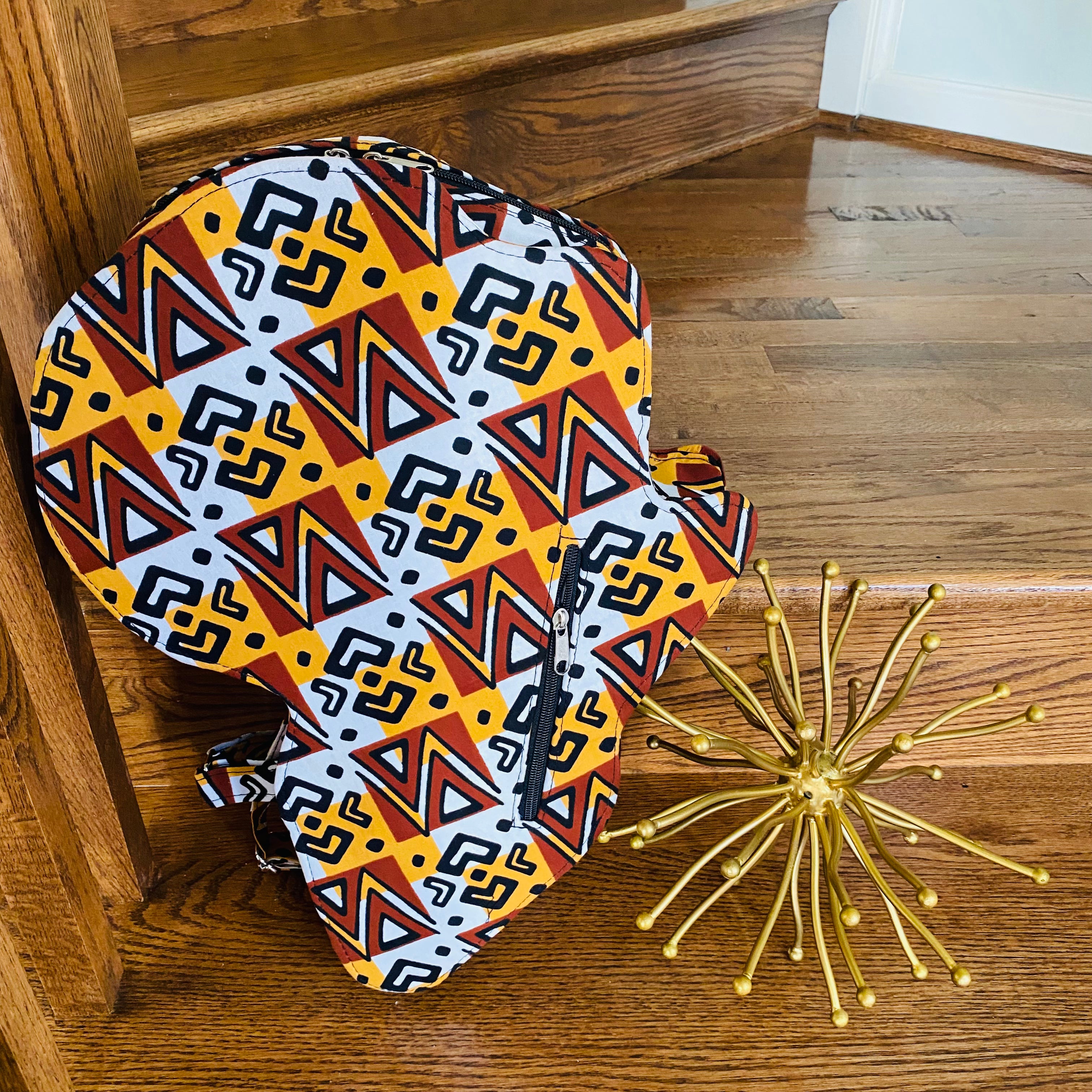 Map of Africa Backpack – African bag – view 4