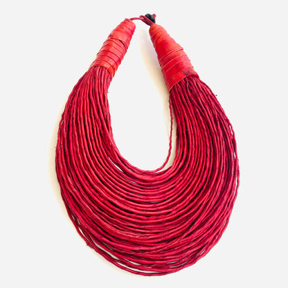 Raffia Necklaces