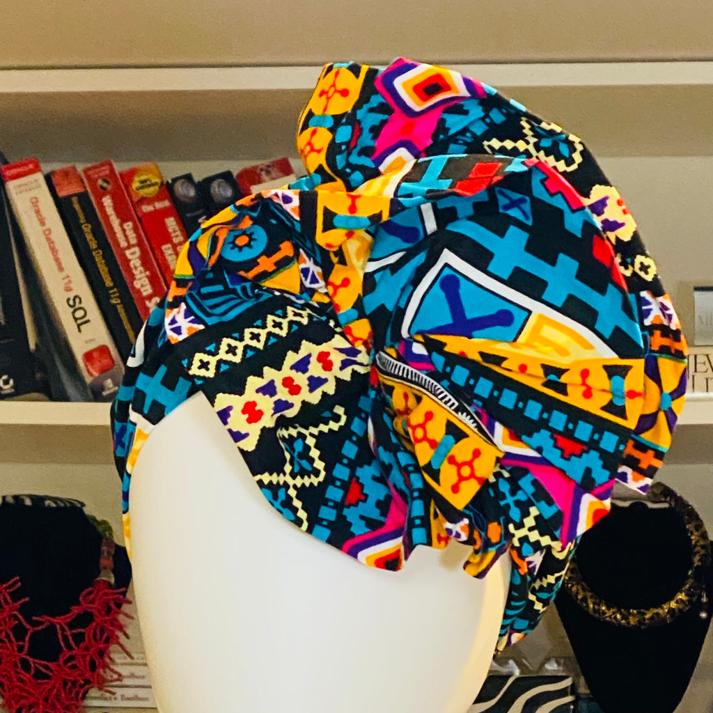 Ankara Turbans - Pre-tied/Slip-on – African headwrap – view 5